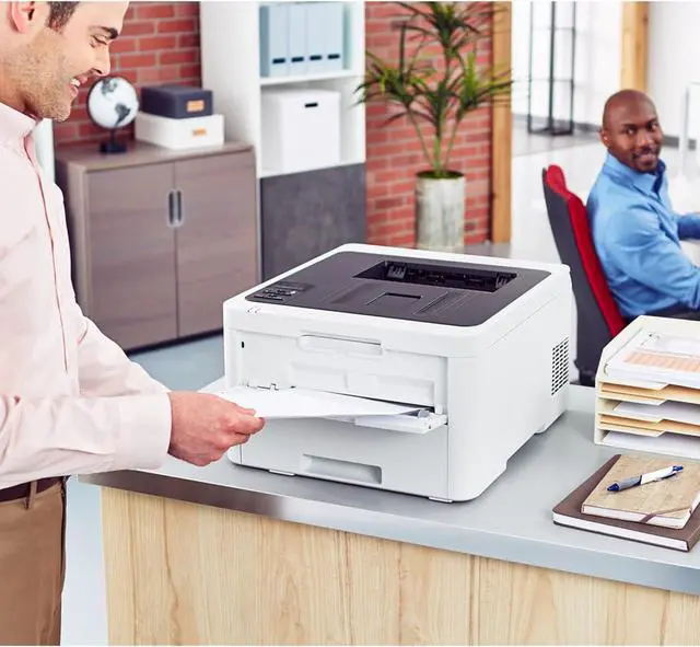 Alt view image 6 of 7 - Brother HL-L3230CDW Compact Digital Color Printer Providing Laser Printer Quality Results with Wireless Printing and Duplex Printing, Amazon Dash Replenishment Ready, White
