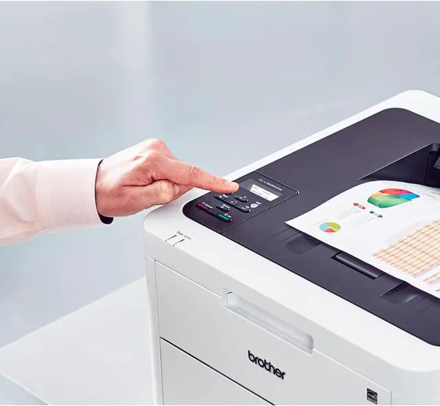 Alt view image 7 of 7 - Brother HL-L3230CDW Compact Digital Color Printer Providing Laser Printer Quality Results with Wireless Printing and Duplex Printing, Amazon Dash Replenishment Ready, White
