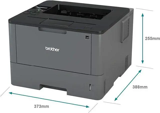 Alt view image 4 of 5 - Brother HL-L5000D Wired Monochrome Single-Function Laser Printer - Print only - 42 ppm, 1200 x 1200 dpi, 8.5" x 14" Legal, 256MB Memory, Auto Duplex Printing, Parallel, USB