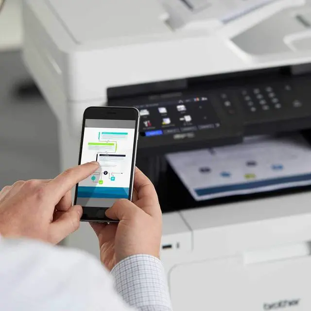 Alt view image 6 of 7 - Brother MFC-L8900CDW Business Color Laser All-in-One Printer, Print Scan Copy Fax, Automatic 2-Sided Printing, 5 inch Color Touchscreen, 250-sheet, 512MB, Bundle with JAWFOAL Printer Cable