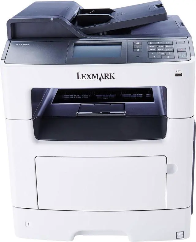 Main image of Lexmark MX410de Monochrome All-in One Laser Printer, Scan, Copy, Network Ready, Duplex Printing and Professional Features