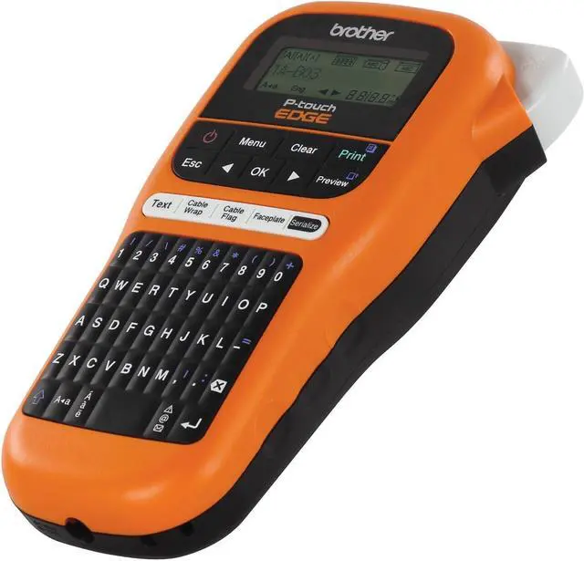 Alt view image 2 of 6 - Brother PT-E110BP Contractor Kit: P-Touch Handheld Industrial Label Printer Plus 3 Tapes (up to 12mm Labels)
