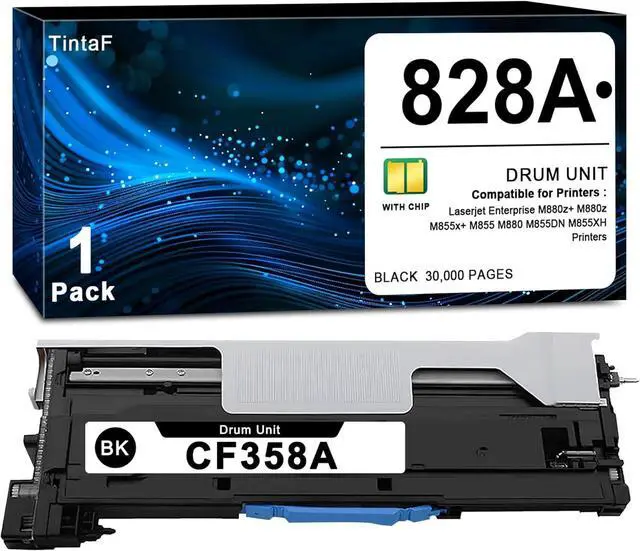 Main image of Ennovor CF358A Drum Unit Replacement 828A for HP CF358A Image Drum Work with Color Laserjet Enterprise Flow M880z M880z MFP M855dn M855x M855xh Printer (1 Pack, Black)