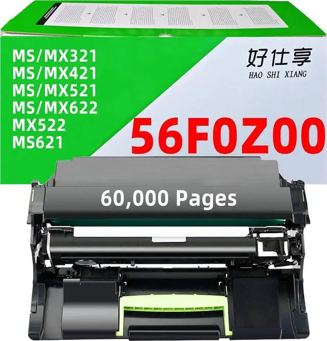 Main image of Ennovor 56F0Z00 56F0ZA0 56F0Z0E Imaging Unit Drum Unit Compatible with Lexmark MS321 MS421 MS521 MS621 MS622 MX321 MX421 MX521 MX522 MX622 Series Printer (56F0Z00-1Pack-60000Pages)