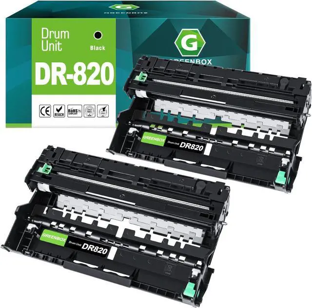 Main image of Ennovor GREENBOX DR820 DR-820 Drum Unit (NO Toner) 2 Pack Compatible Replacement for Brother HL-L6200DW MFC-L5850DW MFC-L5900DW MFC-L6700DW MFC-L5800DW HLL6200DW HL-L5200DW HLL5100DN Printer (Black)
