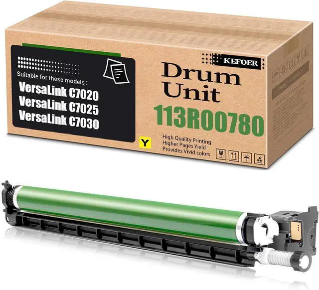 Main image of Ennovor Compatible 113R00780 Imaging Drum Unit Replacement for Xerox 113R00780 Drum Cartridge for VersaLink C7020 C7025 C7030 Printer (Yellow)