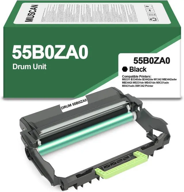 Main image of Ennovor Compatible 55B0ZA0 Drum Unit MS331 Imaging Unit Replacement for Lexmark MS331 MS331dn MS431dn MX331adn MX431adn B3340dw B3442dw MB3442adw XM1342 M1342 MB3442i Printer
