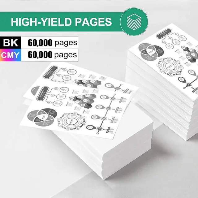 Alt view image 3 of 7 - Ennovor Compatible Drum Unit Replacement for Dell 331-8434 TWR5P , to Use with C2660dn C2665dnf S3840cdn S3845cdn Printer, Imaging Unit (Yellow)
