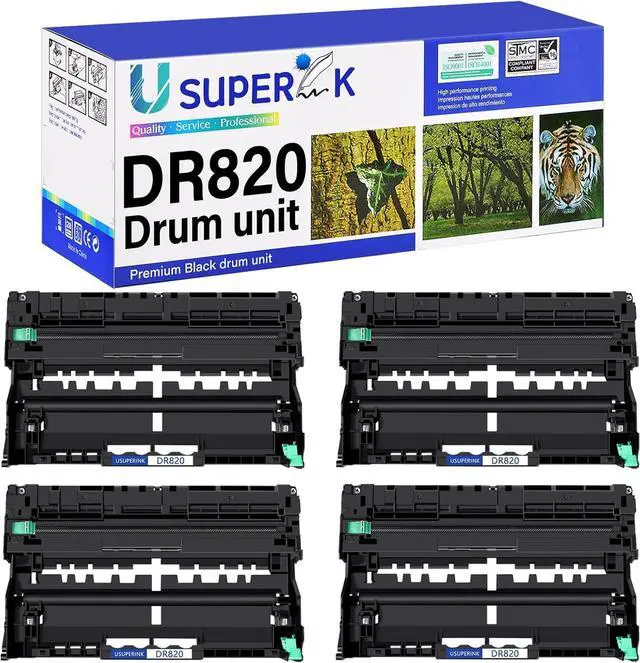 Main image of Ennovor 4 Pack DR820 Drum Unit Compatible for Brother DR-820 Drum High Yield Work for HL-L6200DW HL-L5200DW MFC-L5700DW MFC-L5850DW HL-L5200DW MFC-L5900DW DCP-L5600DN DCP-L5650DN Laser Printer