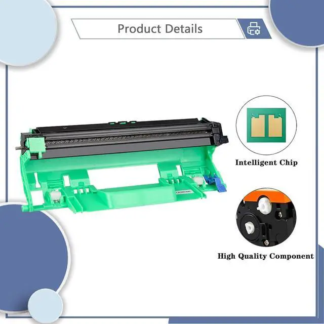Alt view image 4 of 7 - Ennovor DR-1050 DR1050 Drum Unit with 10,000 Pages Yield Compatible for Brother DCP-1510 DCP-1512 DCP-1512A DCP-1610W DCP-1612W HL-1110 HL-1112 HL-1112A Printers (1 Pack)