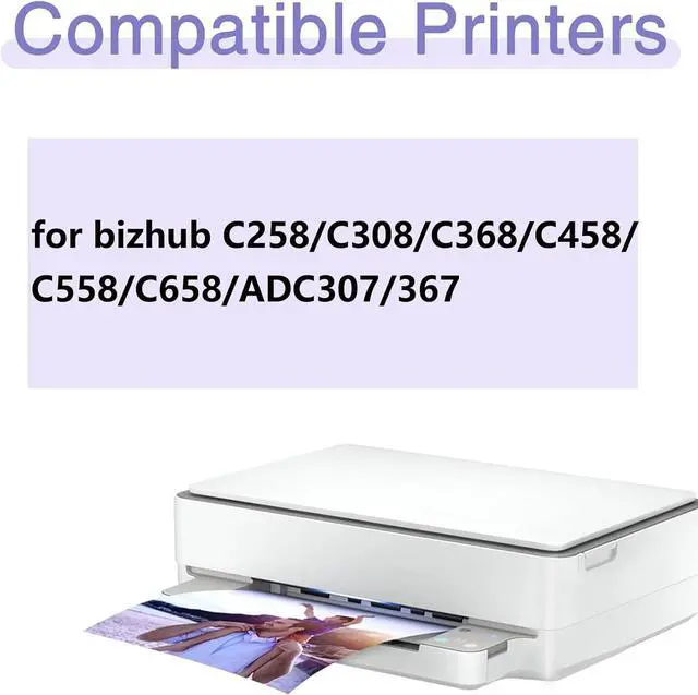 Alt view image 2 of 7 - Ennovor DR313 High Yield Drum Unit DR313K DR313C Drum Kit Replacement DR313M DR313Y Drum for Konica Minolta Bizhub C258 C308 C368 C458 C558 C658 ADC307 ADC367 Printer Yellow
