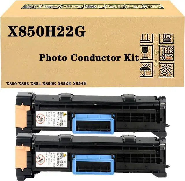 Main image of Ennovor QUNINE Compatible Drum Unit for Lexmark X850H22G Black Photo Conductor Kit, Large Capacity Work with X850 X852 X854 X850E X852E X854E Printer, High Yield 60,000Pages 2Pack