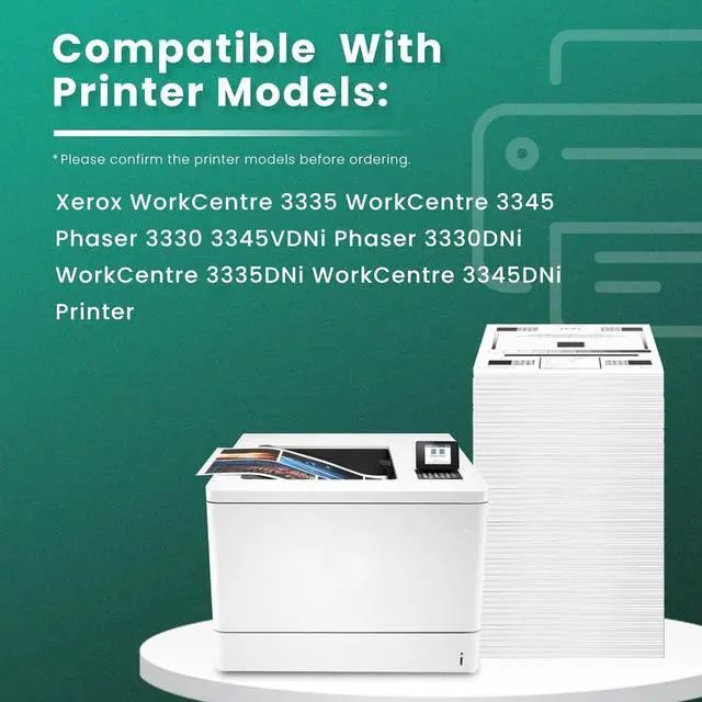 Alt view image 2 of 7 - Ennovor GREENBOX (NO Toner) Compatible Drum Unit Replacement for Xerox Phaser 3330 101R00555 for WorkCentre 3335 3345 3345VDNi Phaser 3330DNi WorkCentre 3335DNi WorkCentre 3345DNi Printer (1 Pack)