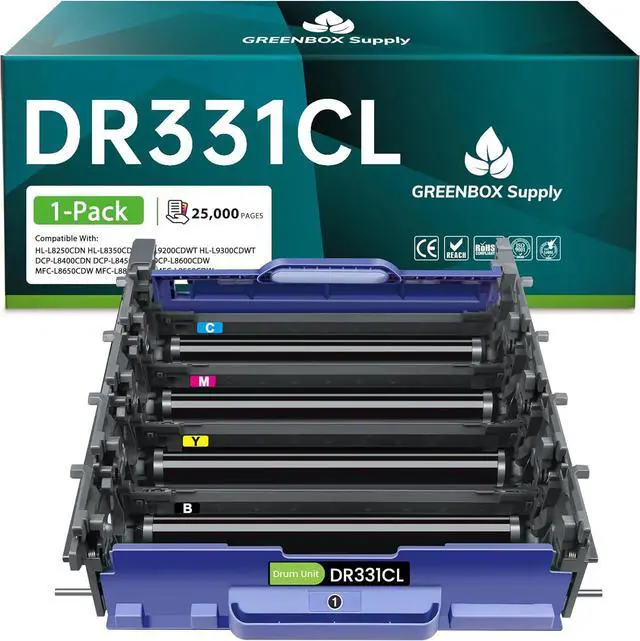 Main image of Ennovor Compatible DR331CL Drum Unit Set Replacement for Brother DR-331CL Imaging Drum Unit High Yield for HL-L8250CDN L8350CDW L8350CDWT L9200CDW MFC-L8600CDW L8850CDW L9550CDWT Printer, 25,000 Pages