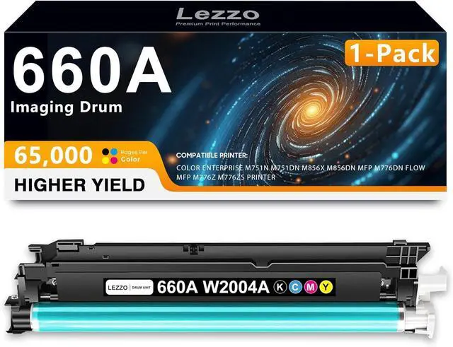 Main image of Ennovor 660A Drum Unit 1-Pack High Yield 660A W2004A Color Drum Replacement for HP 660A W2004A Drum for Color Enterprise M751dn M856x M776dn M751n M856dn M776zs M776z Printer (65,000 Pages)