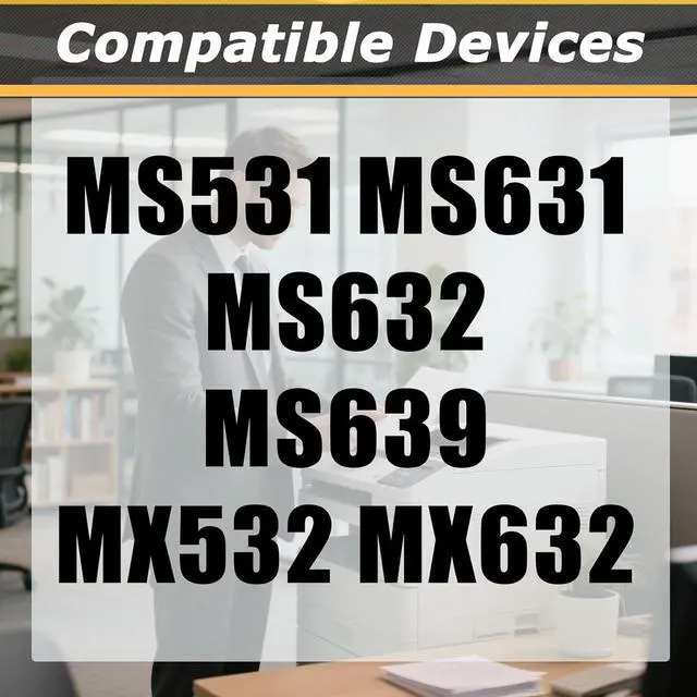 Alt view image 2 of 7 - Ennovor 66S0ZA0 Imaging Drum Kit, Compatible for Lexmark MS531 MS631 MS632 MS639 MX532 MX632 Printers [High Print Volume with Chip] 1 pcs