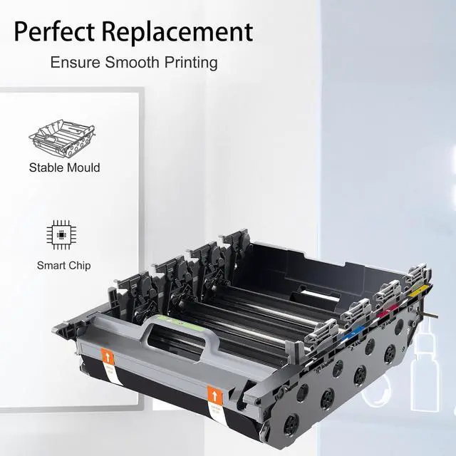 Alt view image 4 of 6 - Ennovor HEG DR431CL DR-431CL Drum Unit Replacement Compatiblewith Brother Printer HL-L8260CDW HL-L8360CDW HL-L8360CDWT HL-L8360CDWMT MFC-L8610CDW MFC-L8900CDW DR431cl Ink 30000 Page Yield