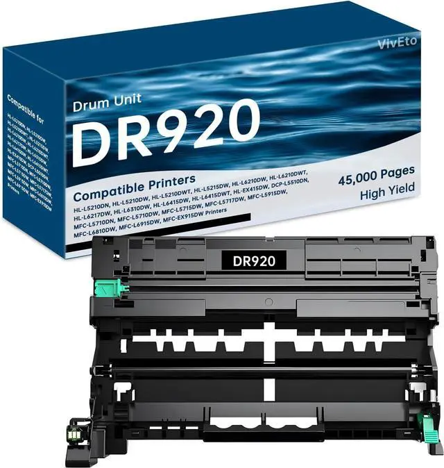 Main image of Ennovor DR920 Drum Unit with Chip Replacement for DR920 DR-920 Imaging Unit Compatible for Brother HL-L5210DN HL-L5210DW HL-L5210DWT HL-L5215DW HL-L6210DW HL-L6210DWT HL-L6310DW Printers, 1-Pack