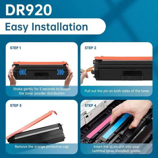 Alt view image 4 of 6 - Ennovor DR920 Drum Unit with Chip Replacement for DR920 DR-920 Imaging Unit Compatible for Brother HL-L5210DN HL-L5210DW HL-L5210DWT HL-L5215DW HL-L6210DW HL-L6210DWT HL-L6310DW Printers, 1-Pack