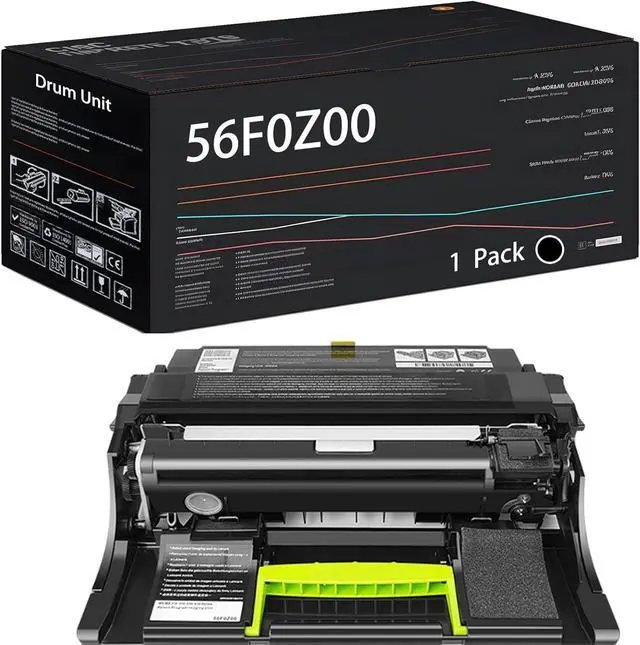 Main image of Ennovor 56F0Z00 Drum Unit Compatible for Lexmark M3250 XM3250 Printers, with Chip, High Yield 80000 Pages, High-Definition Printing (Black)