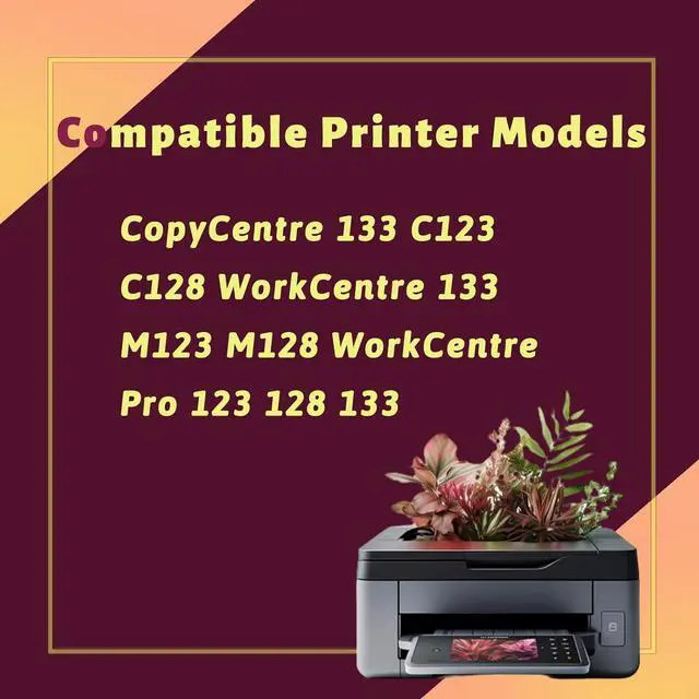 Alt view image 2 of 7 - Ennovor 013R00589 Drum Unit Compatible for Xerox CopyCentre 133 C123 C128 WorkCentre 133 M123 M128 WorkCentre Pro 123 128 133 Printers, with Chip, High Yield 60000 Pages, Bright Colors (1 Pack Black)