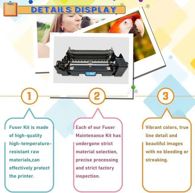 Alt view image 4 of 7 - Ennovor Compatible for Kyocera M3655idn P3155DN P3260dn P3150DN Printer, High Yield DK-3190 Black Drum Unit Replacement, blue