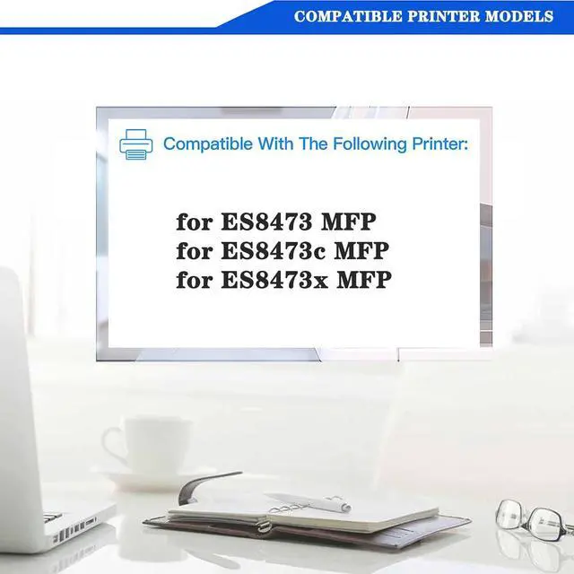Alt view image 2 of 7 - Ennovor Compatible Drum Unit for OKI 44844480 44844479 44844478 44844477 Image Drum, Work with ES8473 MFP ES8473c MFP ES8473x MFP Printer, High Yield 30,000Pages 4Color