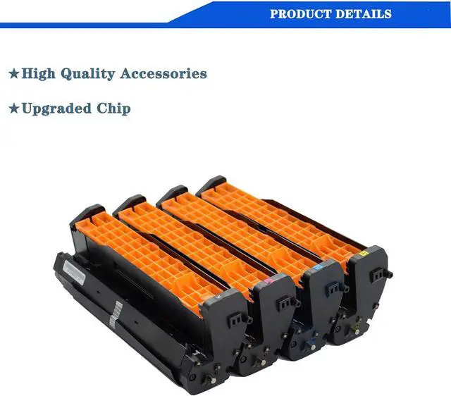 Alt view image 4 of 7 - Ennovor Compatible Drum Unit for OKI 44844480 44844479 44844478 44844477 Image Drum, Work with ES8473 MFP ES8473c MFP ES8473x MFP Printer, High Yield 30,000Pages 4Color