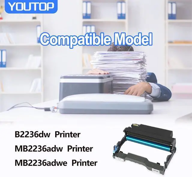 Alt view image 3 of 6 - Ennovor 1PK B220Z00 B2236 Drum Unit Imaging Unit High Yield (12,000 Pages) Compatible for B2236dw, MB2236adw, MB2236adwe Printer (Not Included Toner)