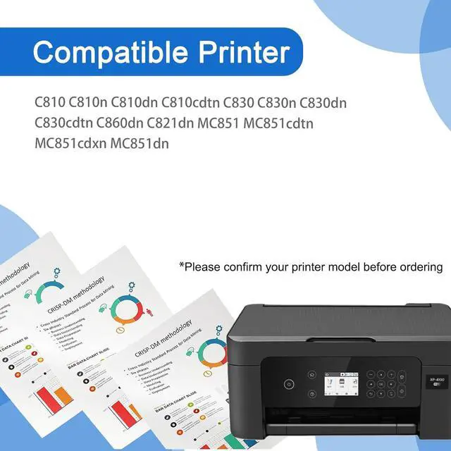 Alt view image 2 of 7 - Ennovor C810/C830 Drum Unit Compatible for OKI 44064012 44064011 44064010 44064009 Imaging Drum Work for OKI C810 C810n C810dn C810cdtn C830 C830n C830dn C830cdtn Printer 1 Cyan