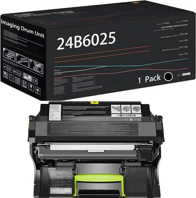 Main image of Ennovor 24B6025 Imaging Drum Unit Compatible for Lexmark M5155 M5163 M5170 XM5163 XM5170 XM5263 XM7155 XM7155X XM7163 XM7163X XM7170 XM7170X Printers, with Chip, High Yield 100000 Pages (Black)