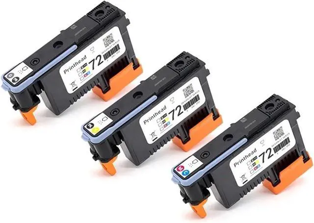 Main image of Ennovor 72 Printhead Set C9380A C9383A C9384A Print Head, Compatible for HP 72 DesignjetT1100 T1120 T1200 T1300 T610 T770 T790 T795(A Set - 3 PCS)