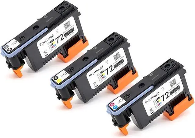 Alt view image 5 of 7 - Ennovor 72 Printhead Set C9380A C9383A C9384A Print Head, Compatible for HP 72 DesignjetT1100 T1120 T1200 T1300 T610 T770 T790 T795(A Set - 3 PCS)