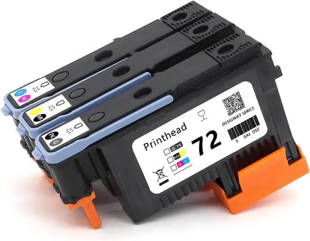 Alt view image 7 of 7 - Ennovor 72 Printhead Set C9380A C9383A C9384A Print Head, Compatible for HP 72 DesignjetT1100 T1120 T1200 T1300 T610 T770 T790 T795(A Set - 3 PCS)