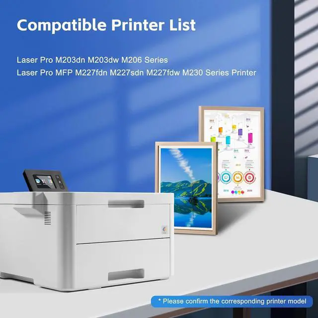 Alt view image 2 of 7 - Ennovor 32A Imaging Drum 1 Pack Replacement for HP 32A CF232A Black Drum for Pro M203dw M148dw M227fdw M118dw M148fdw M227fdn Printer (32A Black Drum Unit CF232A)