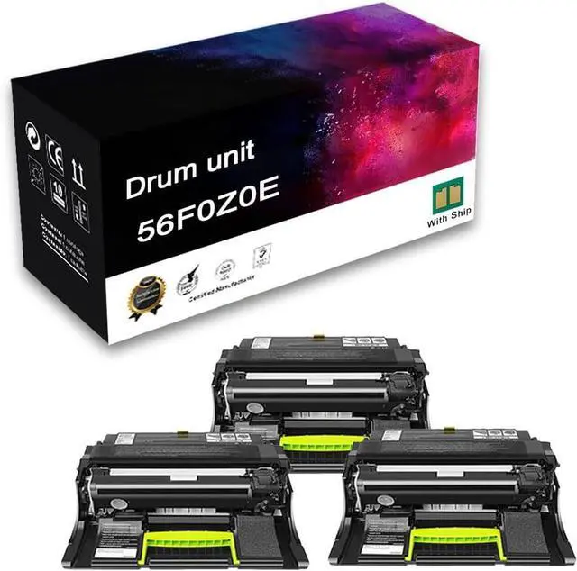 Main image of Ennovor Compatible Drum Unit Replacement for Lexmark 56F0Z0E, High Yield work with MS321 MS421 MS521 MS621 MS622 MX321 MX421 MX521 Printer,60000 pages,Black-3 Pack