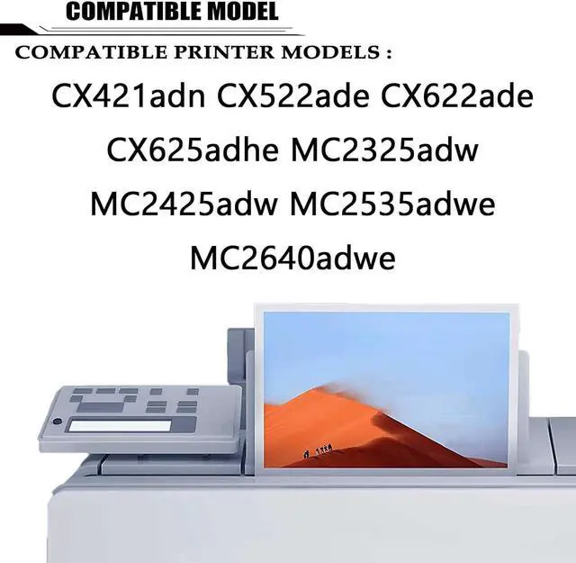 Alt view image 2 of 7 - Ennovor 78C0ZV0 Black / Color Return Imaging Drum Kit Replacement (78C0Z50) Compatible for Lexmark MC2325adw MC2425adw MC2535adwe MC2640adwe Printer Black