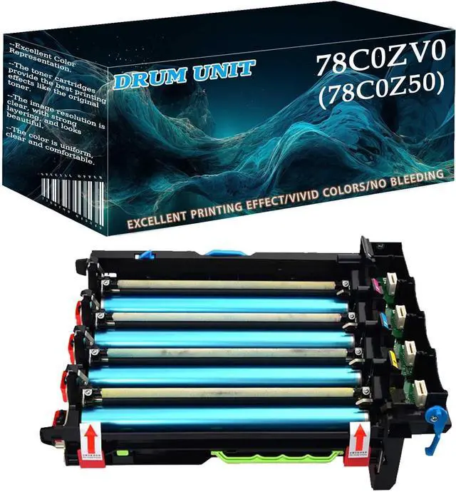 Main image of Ennovor 78C0ZV0 Black / Color Return Imaging Drum Kit Replacement (78C0Z50) Compatible for Lexmark MC2325adw MC2425adw MC2535adwe MC2640adwe Printer Black