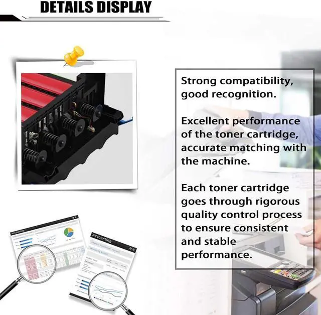 Alt view image 4 of 7 - Ennovor 78C0ZV0 Black / Color Return Imaging Drum Kit Replacement (78C0Z50) Compatible for Lexmark MC2325adw MC2425adw MC2535adwe MC2640adwe Printer Black