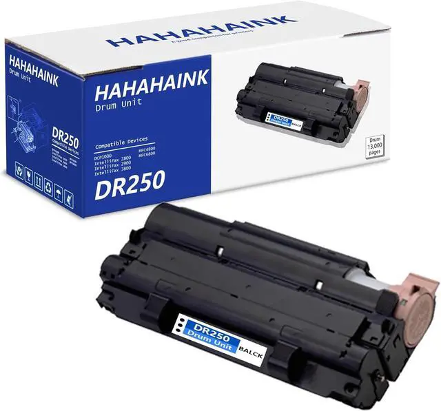 Main image of Ennovor 1 Pack DR250 Black High Yield Drum Unit Replacement for Brother DCP1000 IntelliFax 2800 2900 3800 MFC4800 6800 Printer