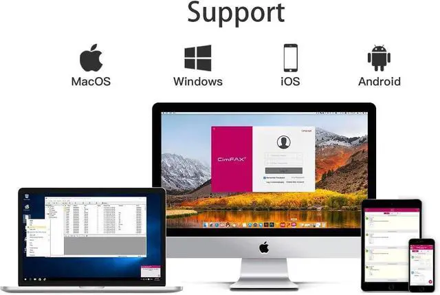 Alt view image 3 of 4 - Ennovor Windows PC Fax Over Fax Line CimFAX A5 Fax Server Send & Receive Remotely Paperless Fax Machine/Online Fax Get Fax on Phone
