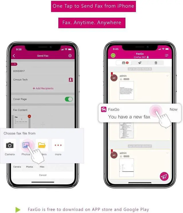Alt view image 4 of 4 - Ennovor Windows PC Fax Over Fax Line CimFAX A5 Fax Server Send & Receive Remotely Paperless Fax Machine/Online Fax Get Fax on Phone