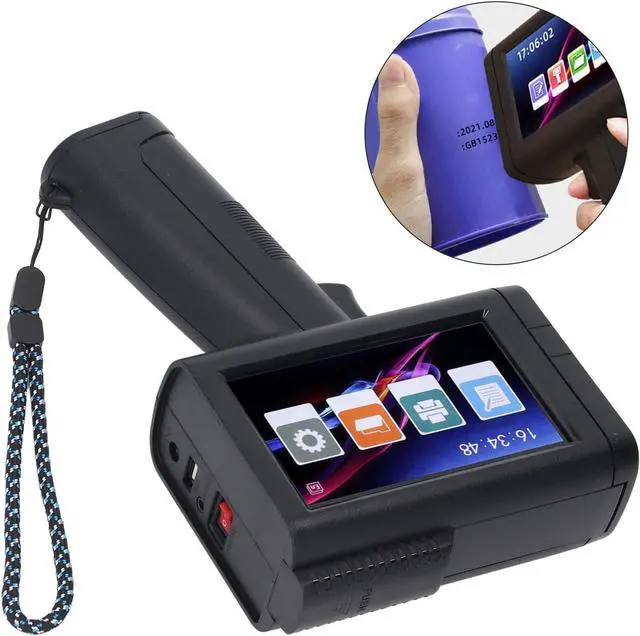 Alt view image 3 of 7 - Ennovor Hyuduo Portable Inkjet Printer HD LED Touch Screen Intelligent Quad Core CPU Versatile Printer Compatible with Various Materials Handwriting (US Plug 100-240V)