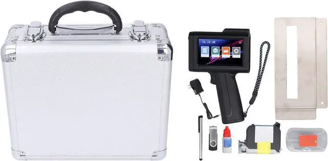 Alt view image 6 of 7 - Ennovor Hyuduo Portable Inkjet Printer HD LED Touch Screen Intelligent Quad Core CPU Versatile Printer Compatible with Various Materials Handwriting (US Plug 100-240V)