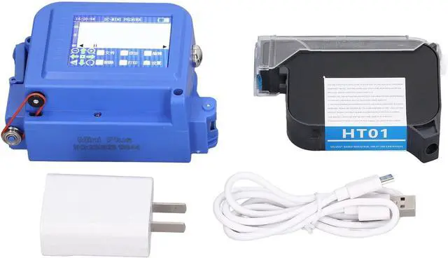 Alt view image 7 of 7 - Ennovor Fafeicy Handheld Inkjet Printer Portable Multilingual HD LED Touch Screen Inkjet Printer