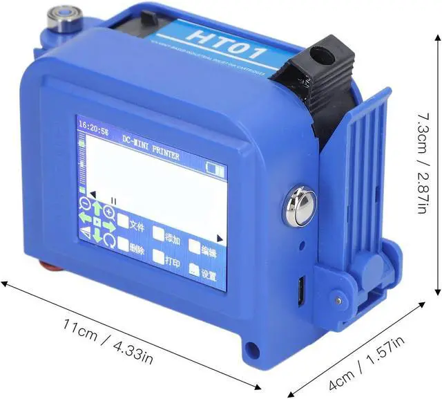 Alt view image 6 of 7 - Ennovor Fafeicy Handheld Inkjet Printer Portable Multilingual HD LED Touch Screen Inkjet Printer