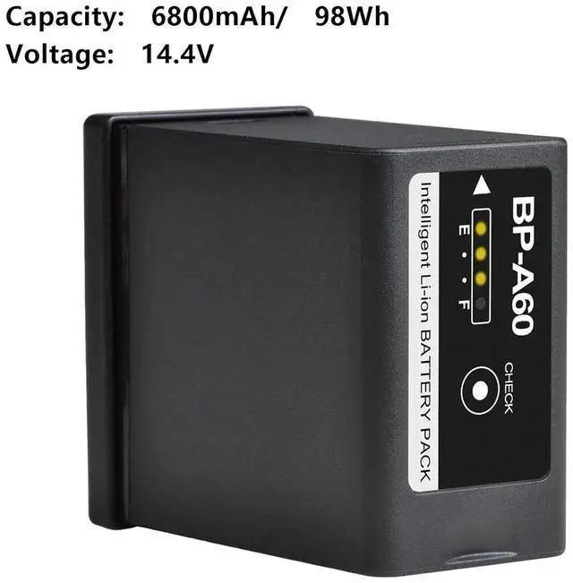 Alt view image 2 of 4 - Ennovor 6800mAh BP-A60 BP A60 BPA60 BatteryCompatible for Canon BP-A65 BP-A90 BP-A30 US 0870C002 Bateria EOS C200, EOS C200B, EOS C220B Printer Accessorie