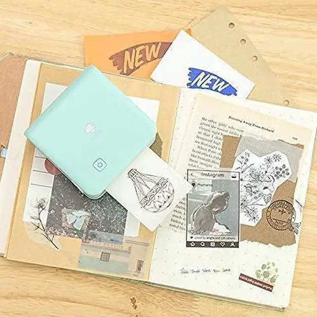 Alt view image 4 of 7 - Ennovor Phomemo M02 Pro Pocket Printer - with 3 Rolls Transparent Gold Paper Compatible with iOS + Android for Plan Journal, Study Notes, Art Creation, Work, Gift