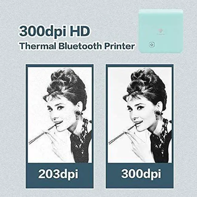 Alt view image 5 of 7 - Ennovor Phomemo M02 Pro Pocket Printer - with 3 Rolls Transparent Gold Paper Compatible with iOS + Android for Plan Journal, Study Notes, Art Creation, Work, Gift