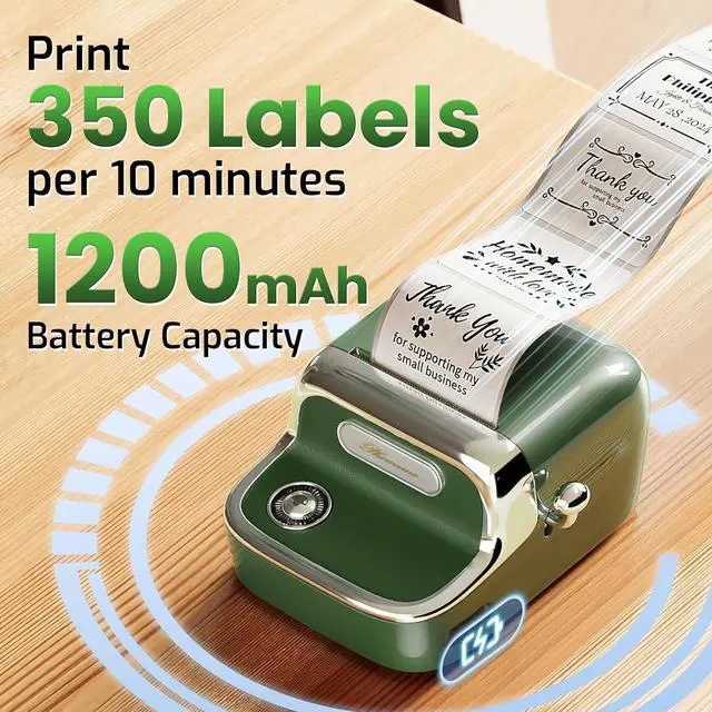 Alt view image 5 of 6 - Ennovor Phomemo M150 Label Maker, Bluetooth Thermal Label Maker Machine with Tape, Upgrade Mini Thermal Label Printer for Barcode, Address, Mailing, Compatible with Phone & PC